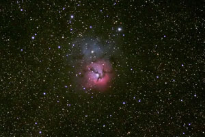 Trifid en Lagoon nevel